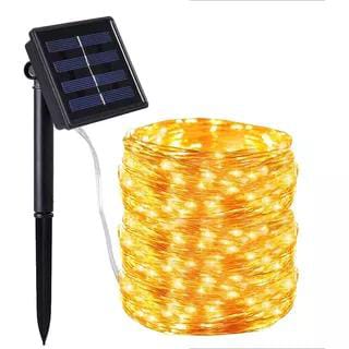 Luces con paneles solares, no necesitan enchufes para encender,  impermeable  para exteriores, decoración de Navidad, Bodas, fiesta, decoración del hogar, Negocios Etc.