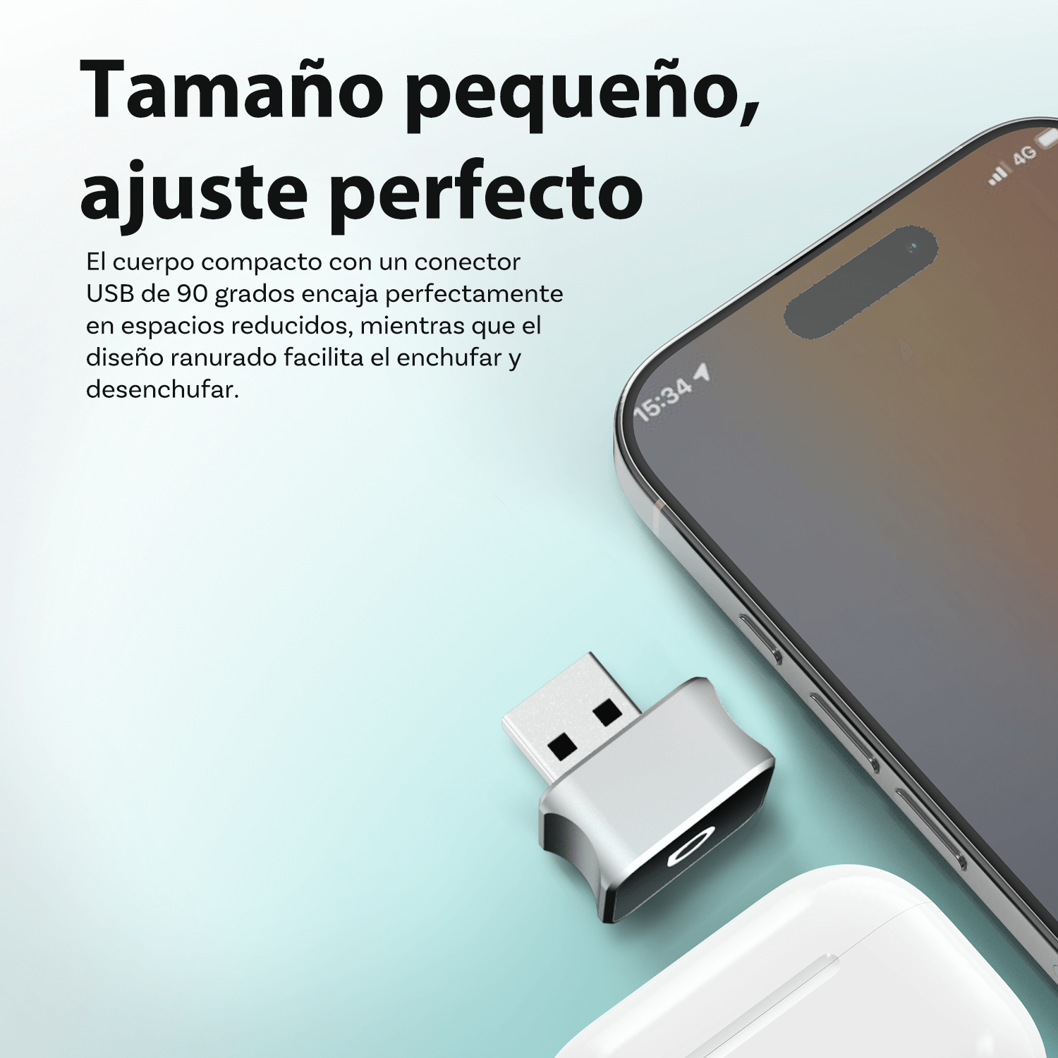 OTTOCAST® Mini Cube 3.0 Adaptador inalámbrica CarPlay y Android Auto