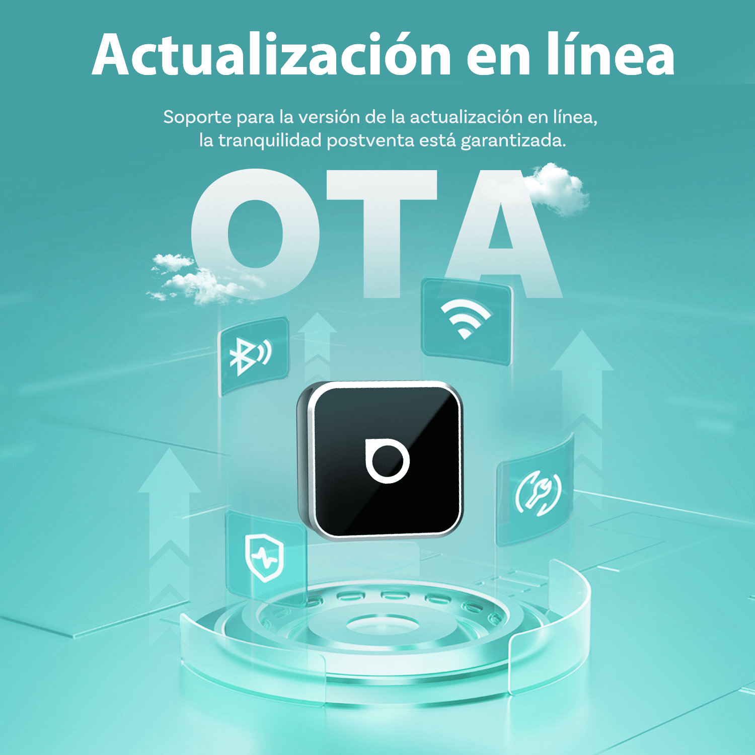 OTTOCAST® Mini Cube 3.0 Adaptador inalámbrica CarPlay y Android Auto